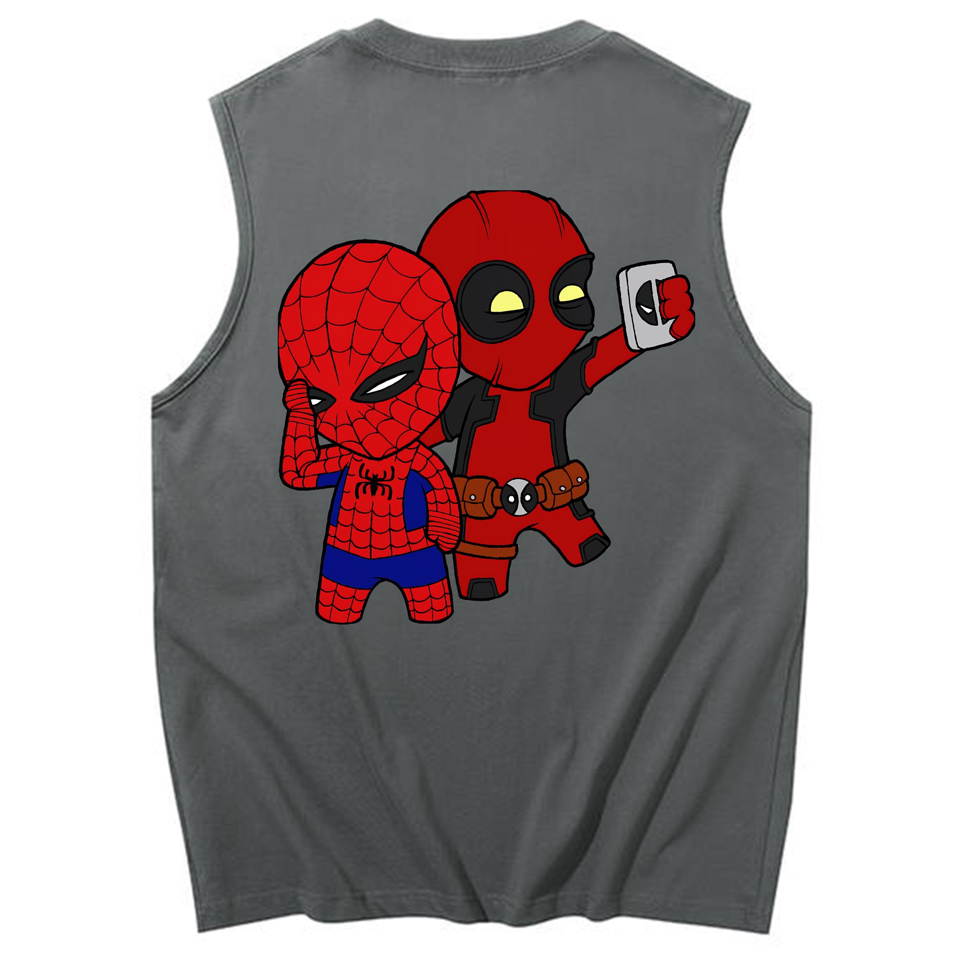 （画像用） Deadpool デッドプール コットン100％タンクトップ（背面プリント）
